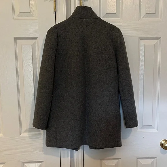 J. Crew Charcoal Gray Trench Coat - Picture 5 of 5